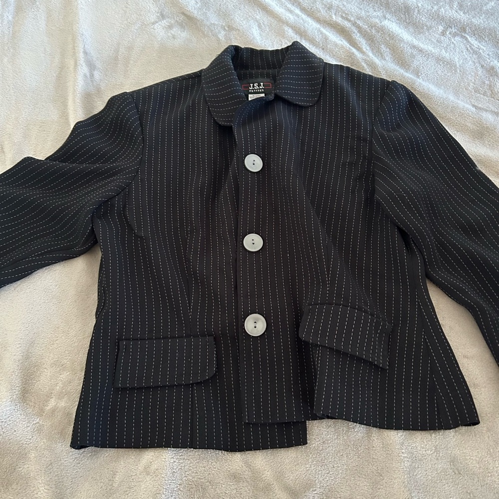 Black Pinstripe Women's Jacket